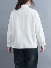 Irregular Loose Solid Color Shirt